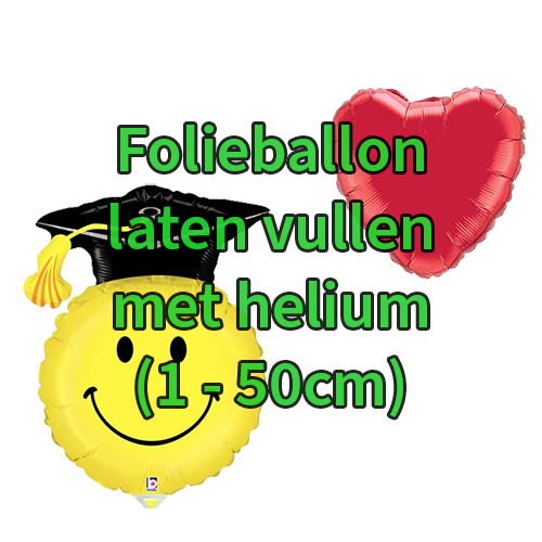 folieballon vullen met helium 1 50cm 14193 Party-Rent Almere