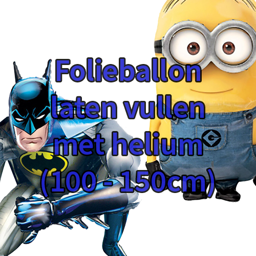 folieballon vullen met helium 100 150cm 14196 Party-Rent Almere