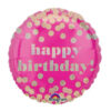 happy birthday roze folieballon 46cm 21202 Party-Rent Almere