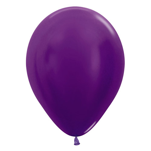 sempertex ballonnen 30cm metallic violet 551 50 stuks 13386 Party-Rent Almere